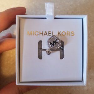 SOLD Michael Kors Silver Adjustable Ring